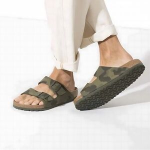 Birkenstock Arizona BS Desert Soil Camouflage Green Sandals  US10 EU41N New